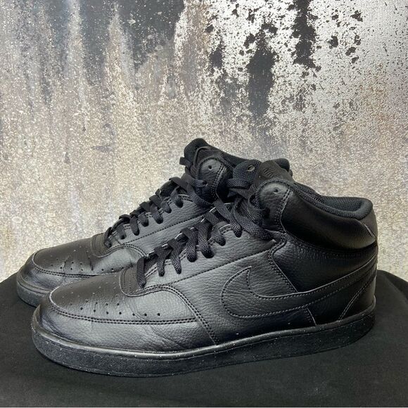 Nike Court Vision Mid Next Nature Black Basketball Shoes size 12 - Picture 7 of 14